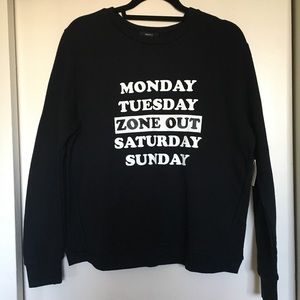 F21 Black Crewneck/Sweater